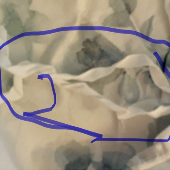 Pottery barn king duvet set Floral Blue and White - Picture 4 of 10